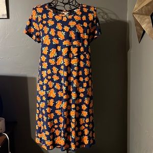 NWT Lularoe Carly Hi-Lo dress Sz XL in awesome fall print